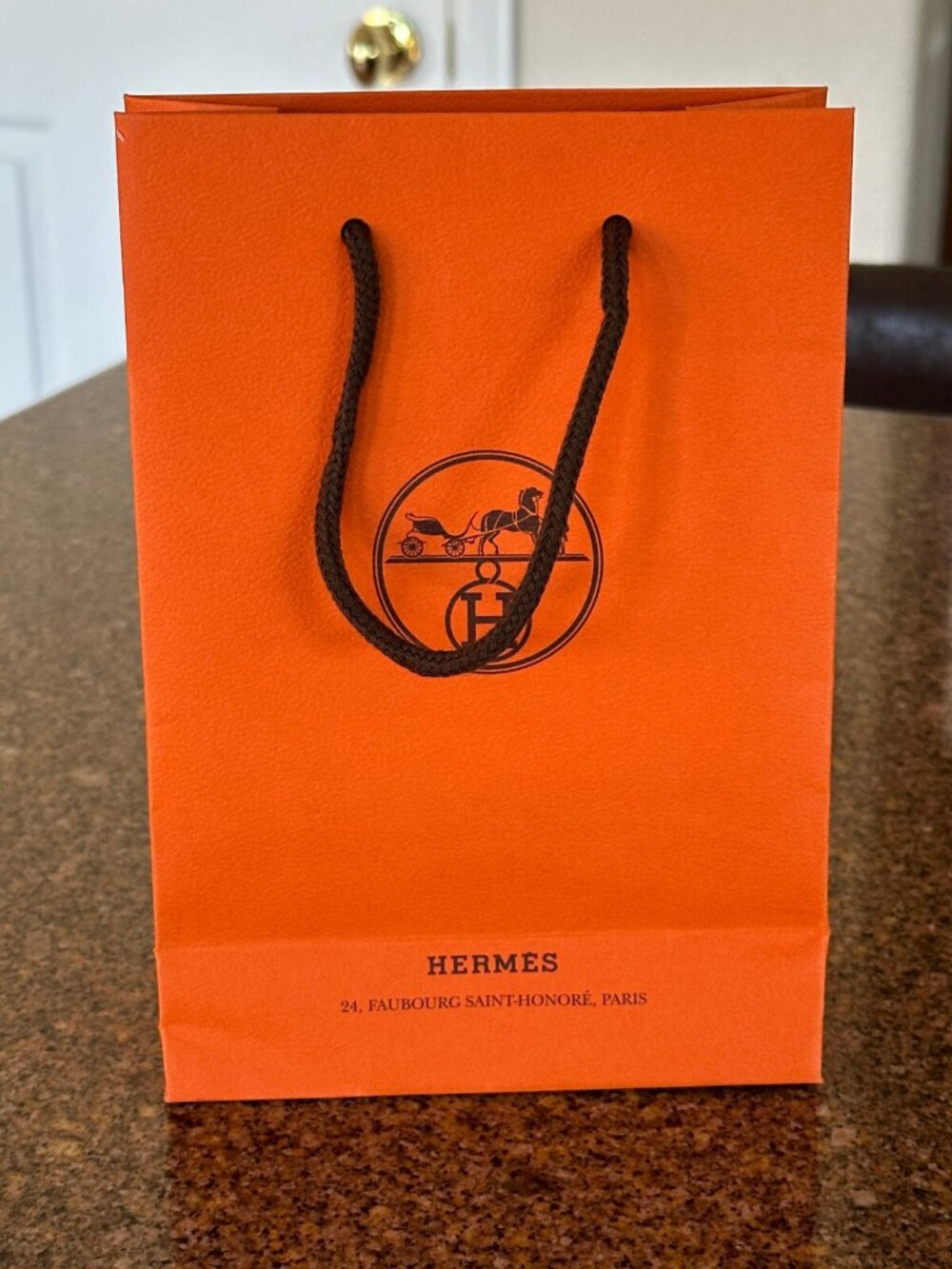 Hermes Paper Shopping Bag Small 9"x6"x3" - Picture 7 of 8